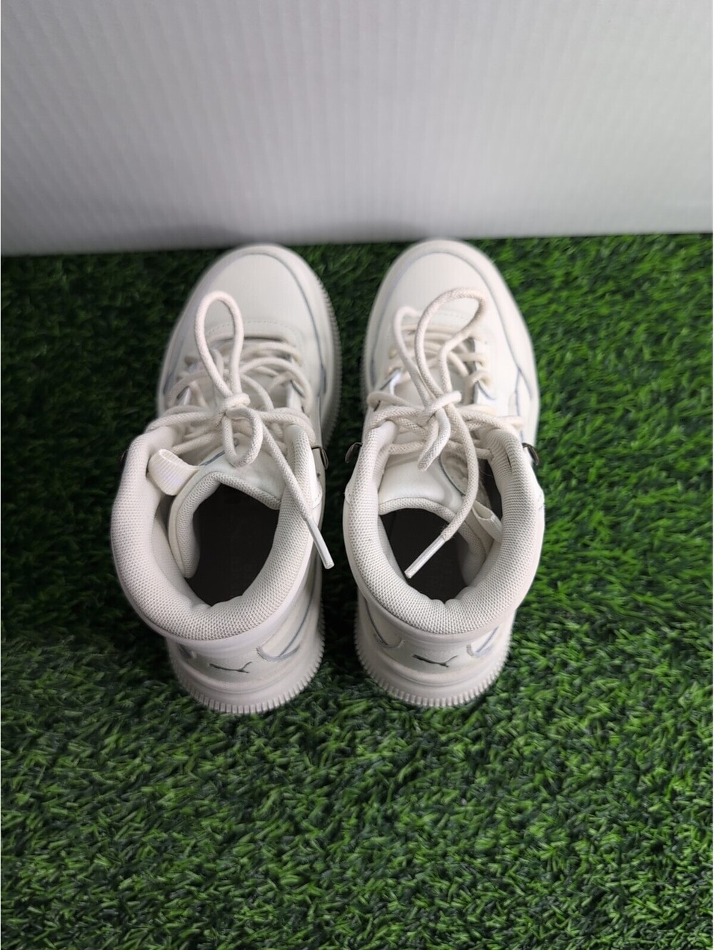 PUMA Mayra Lace Up High Top Womens Off White Sneakers Casual Shoes 39231603 - Picture 5 of 15